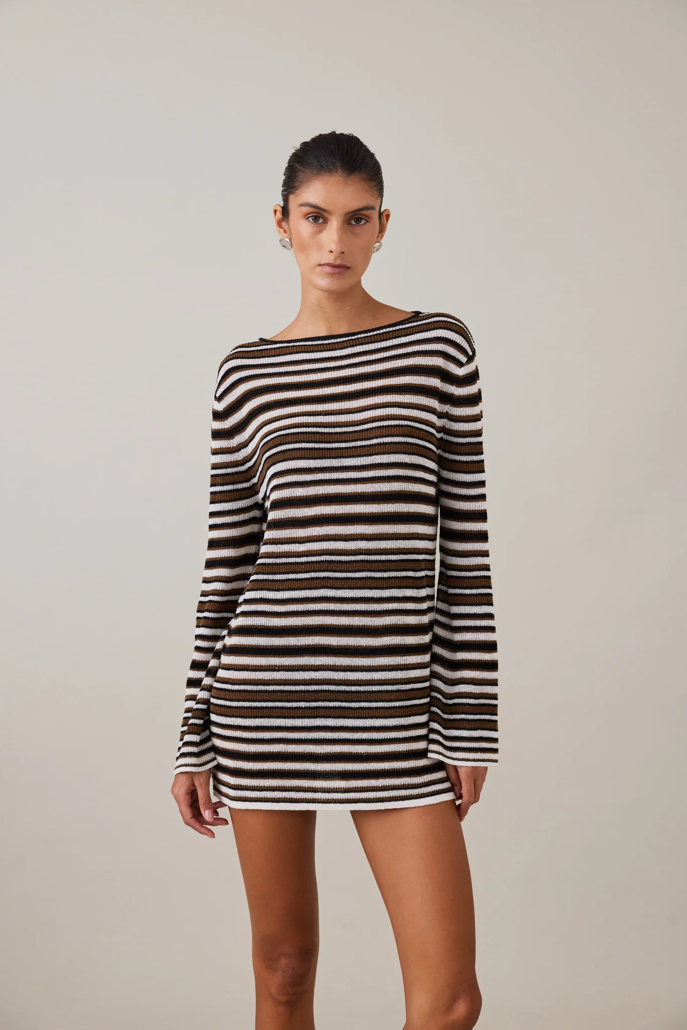 AURA MINI DRESS - DESERT STRIPE - Image 8
