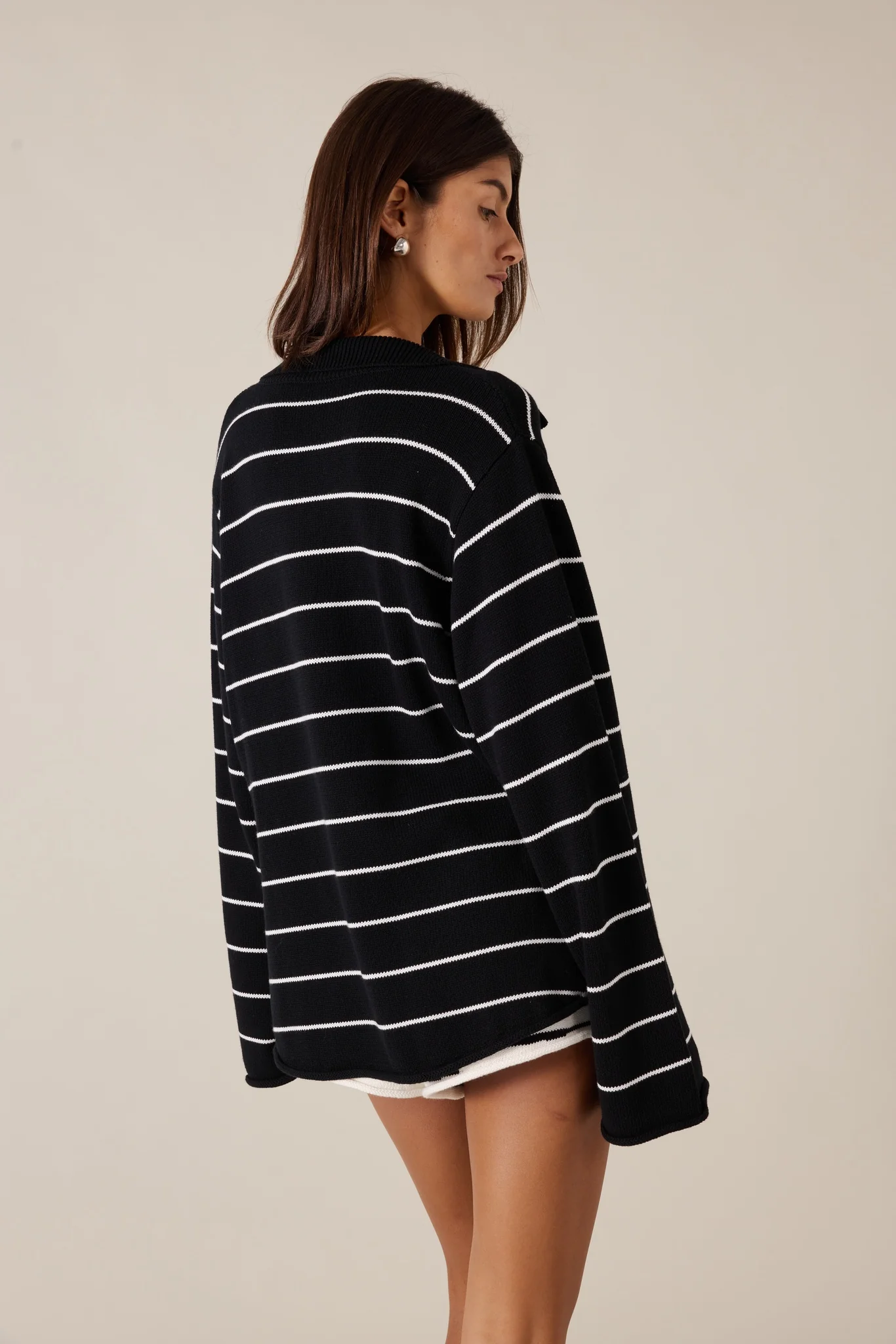 CORDELIA SHORT - SABLE STRIPE - Image 4