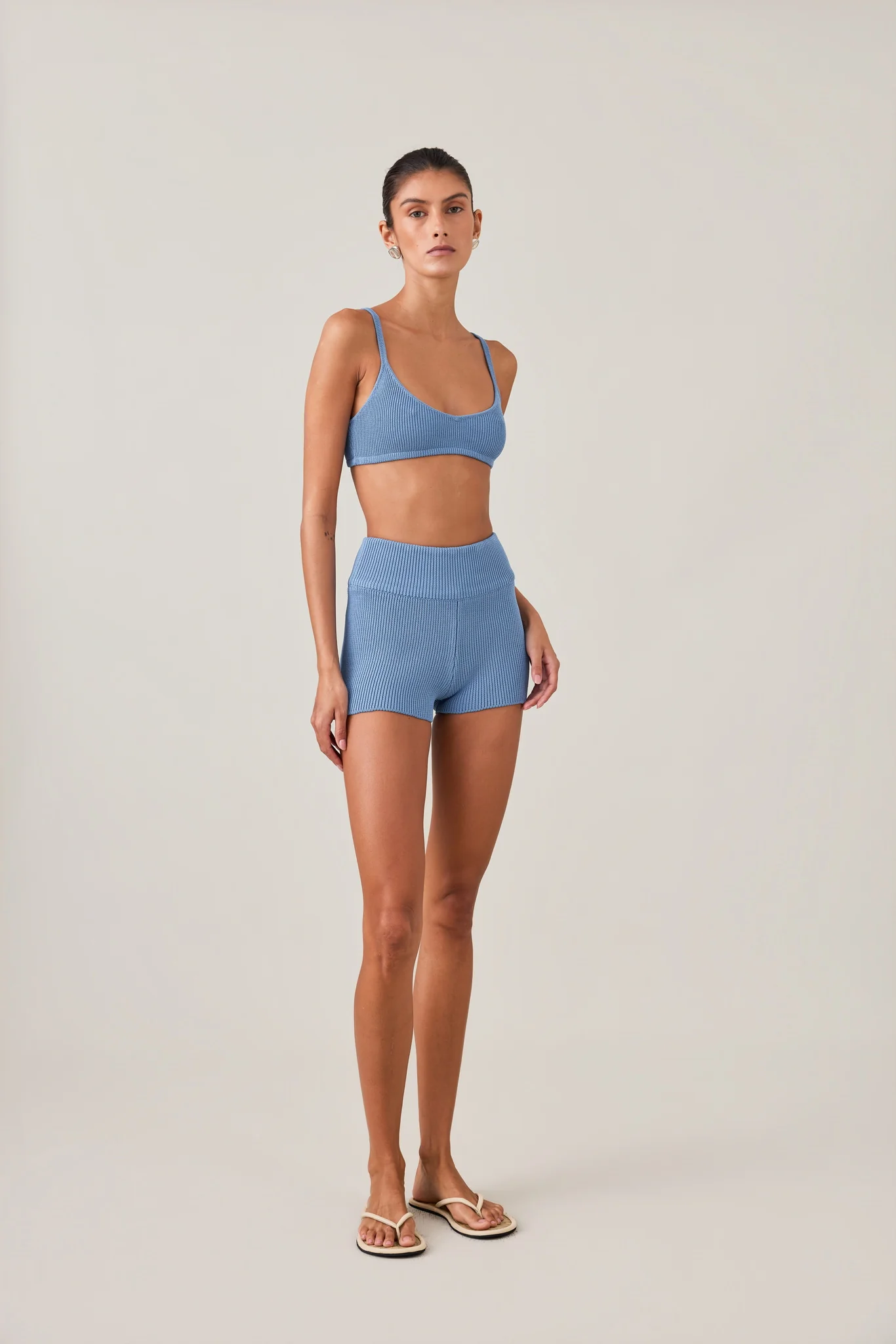 ESSENTIAL KNIT SHORT - BLEUE - Image 9