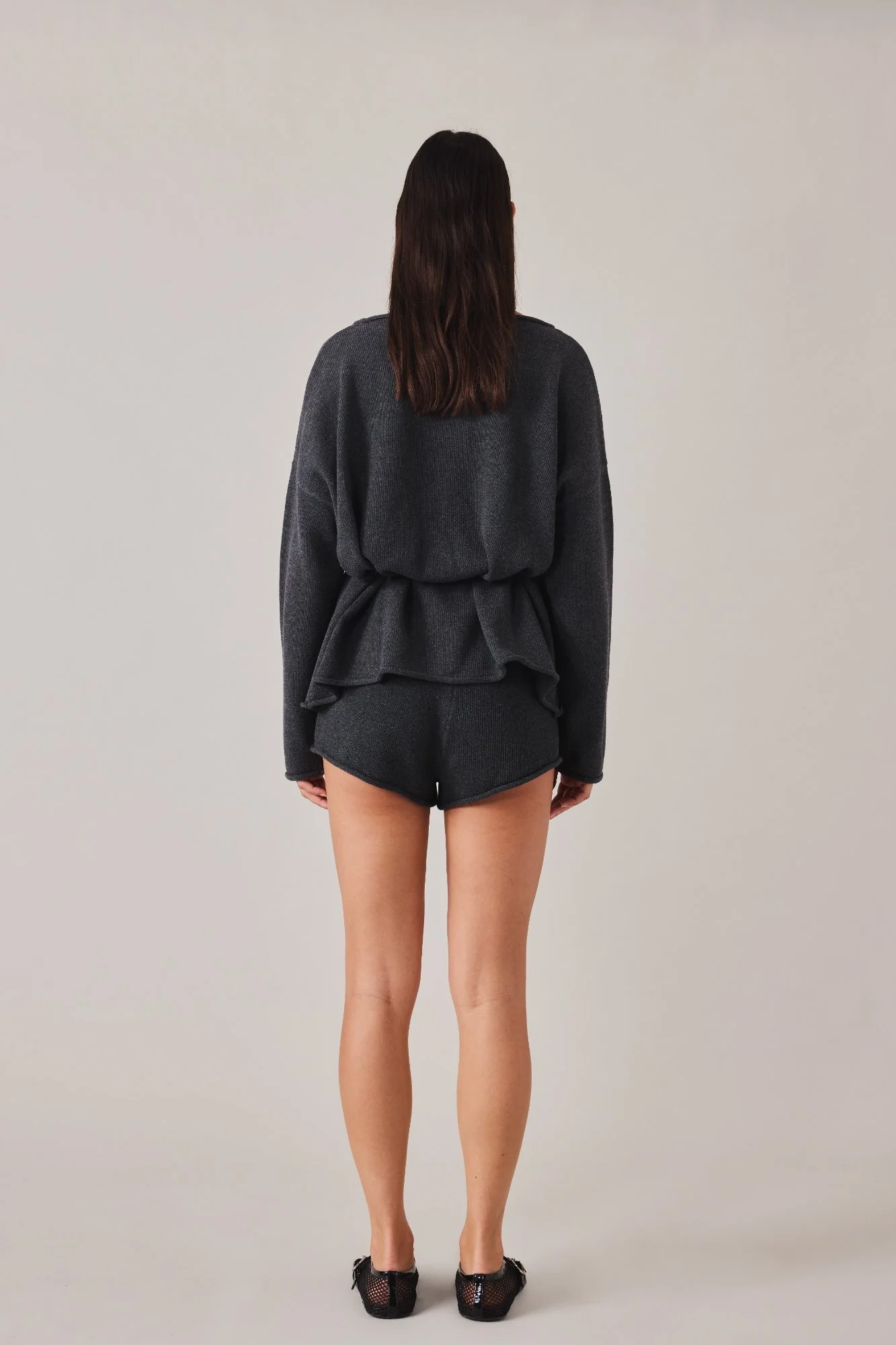 SABINE BOOTY SHORT - CHARCOAL - Image 6