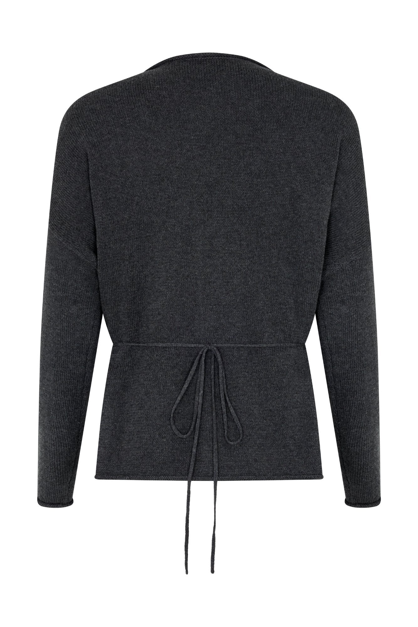 SABINE WRAP KNIT - CHARCOAL - Image 6