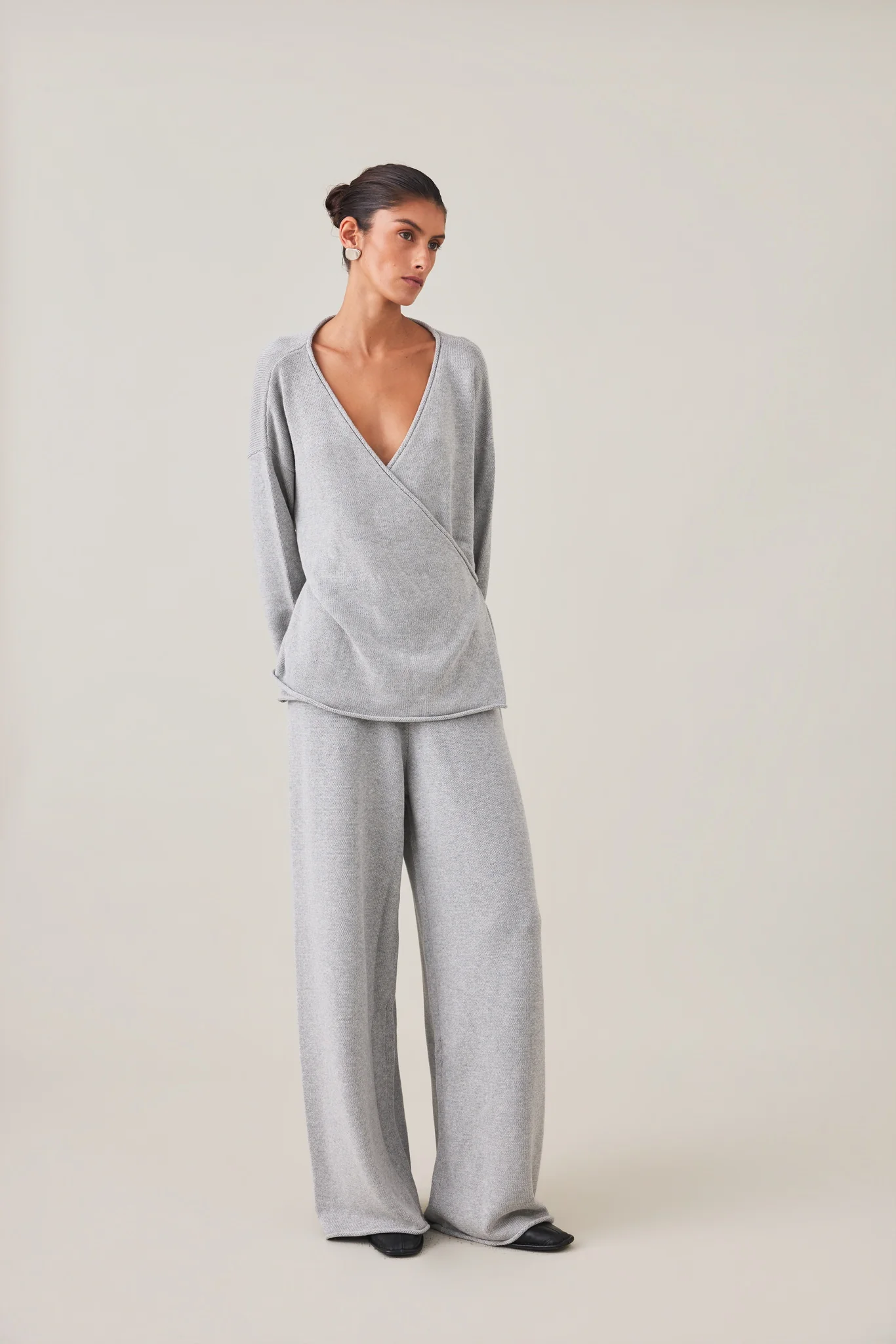 SABINE WRAP KNIT - GREY - Image 7
