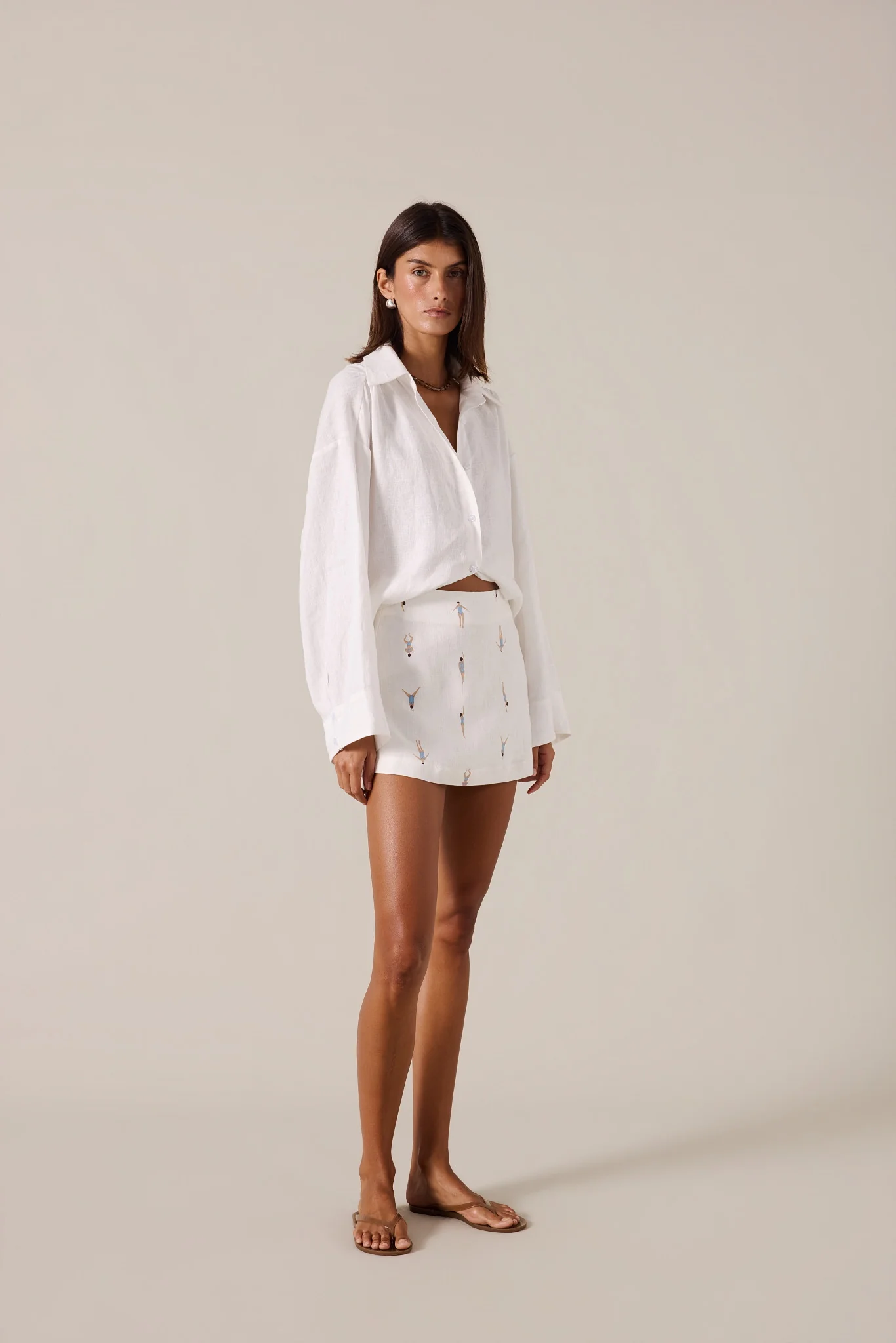 SIREN MINI SKIRT - CERULEAN - Image 3